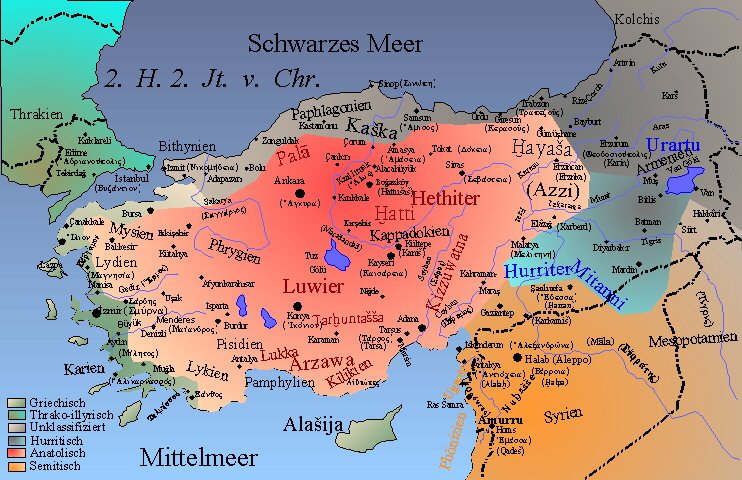 TITUS Didactica: Languages in Anatolia(map)